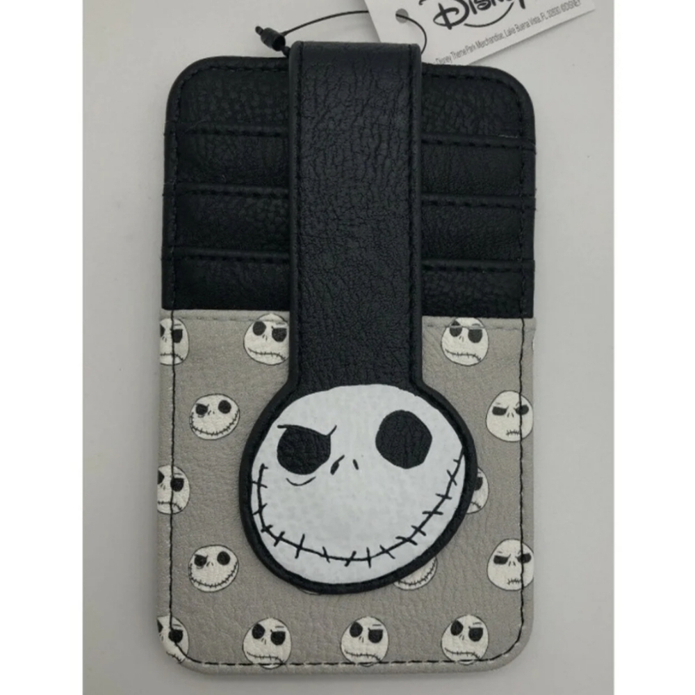 Disney Parks Jack Skellington Nightmare Before Christmas Cardholder Slim Wallet